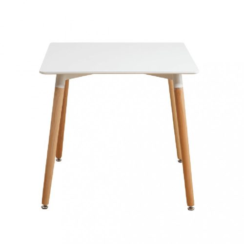 Étkezőasztal, fehér/bükk, 70x70 cm, DIDIER  2 NEW
