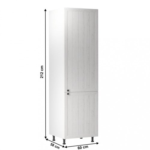 Hűtőgép szekrény, fehér/sosna andersen, balos, PROVANCE D60R